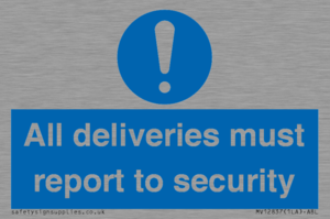 All deliveries must report to security